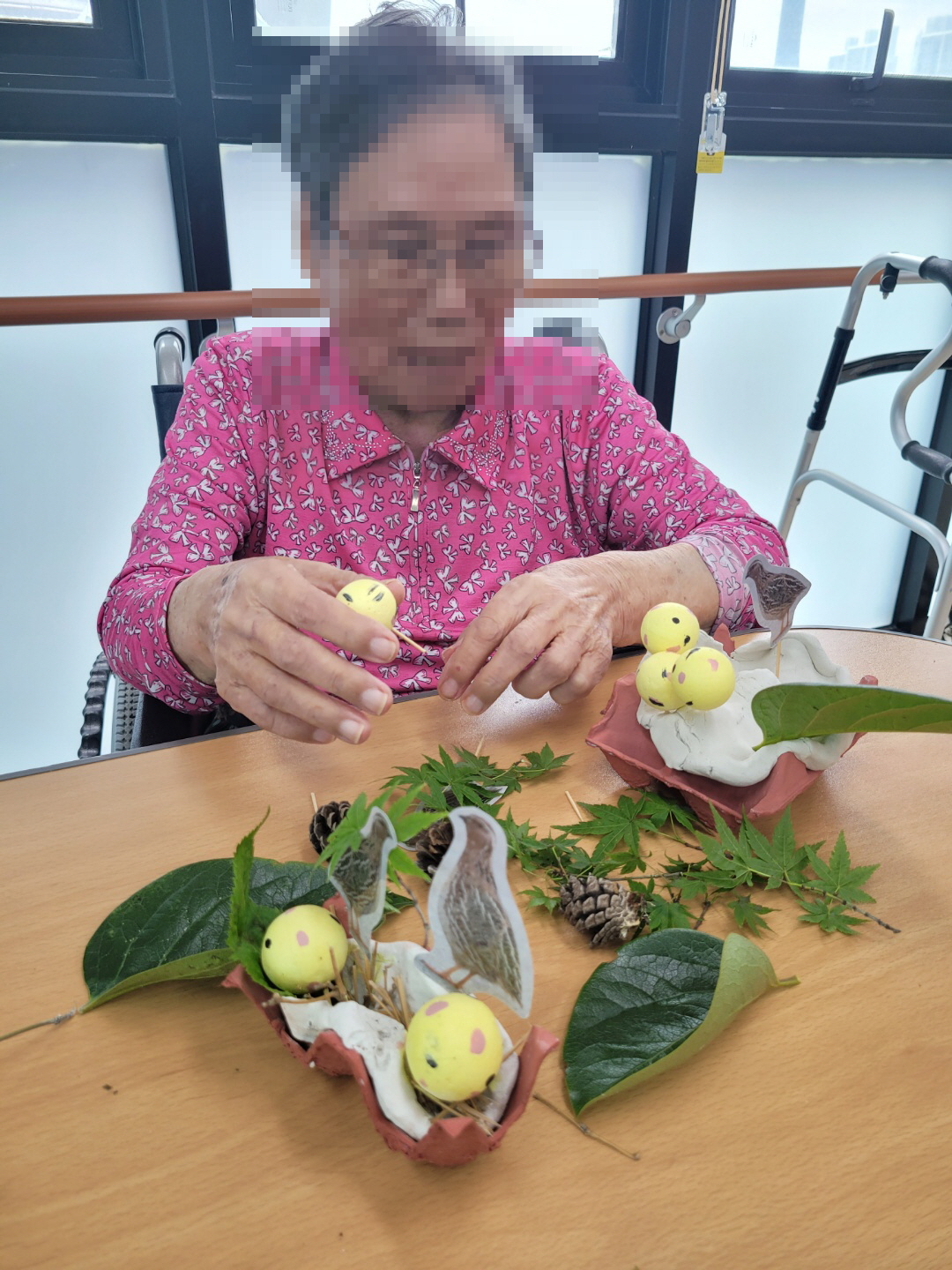 7월 14일_ 오후프로그램(메추리알둥지꾸미기-여가활동)